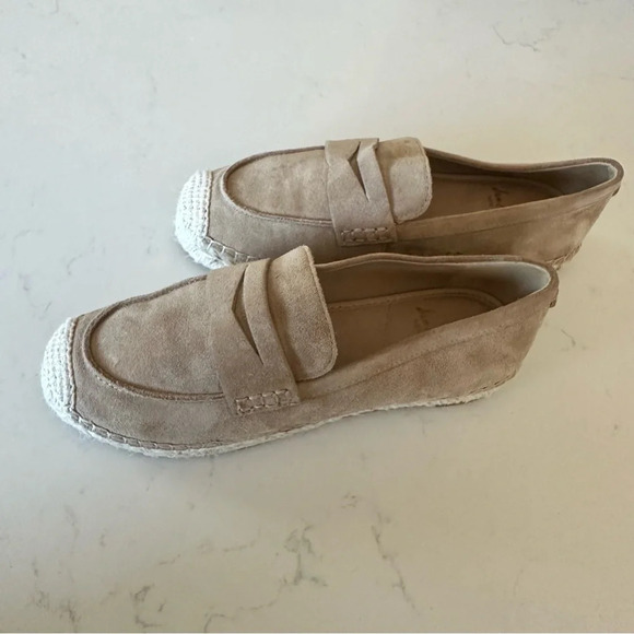 Sam Edelman Kai Suede Espadrille inspired Loafers in Tuscan Tan Size: 5 - Picture 4 of 8